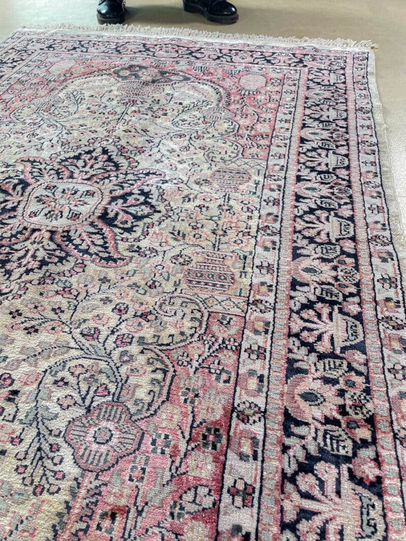 silkkimatto lumoava vaaleanpunainen puutarha ghom 147 x 91 cm (kopio)