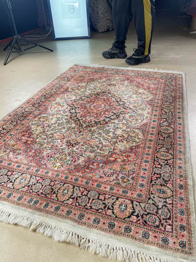 silkkimatto harmonisen elegantti kasmir 171 x 117 cm