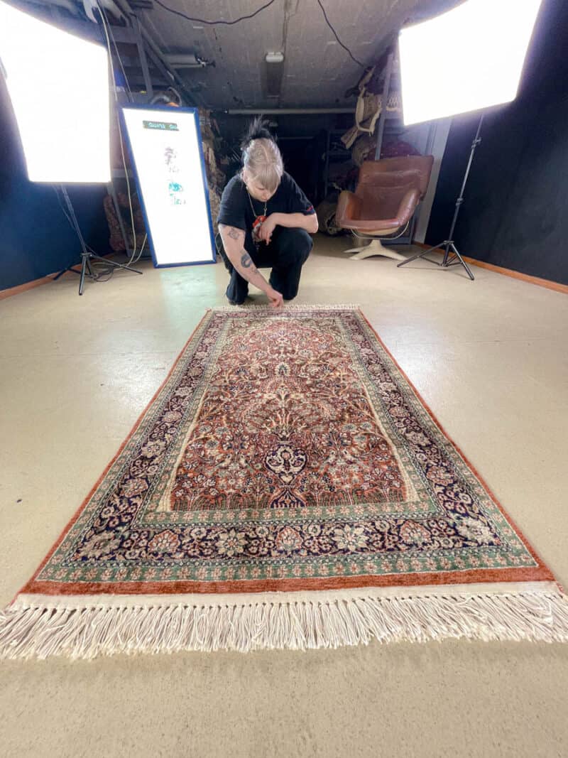 silkkimatto paratiisi kasmir 155 x 90 cm