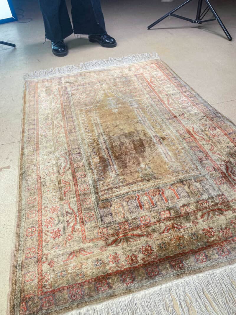silkkimatto elegantti puoliantiikki kayseri 128 x 89 cm