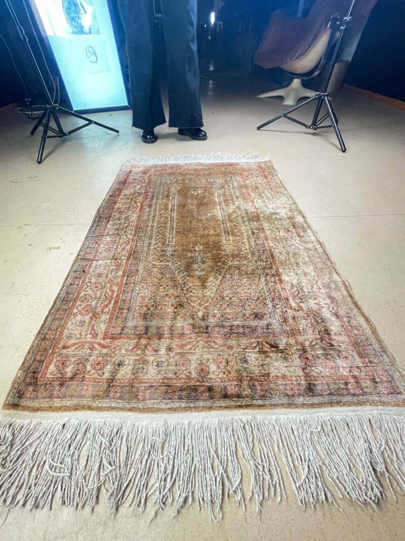 silkkimatto elegantti puoliantiikki kayseri 128 x 89 cm