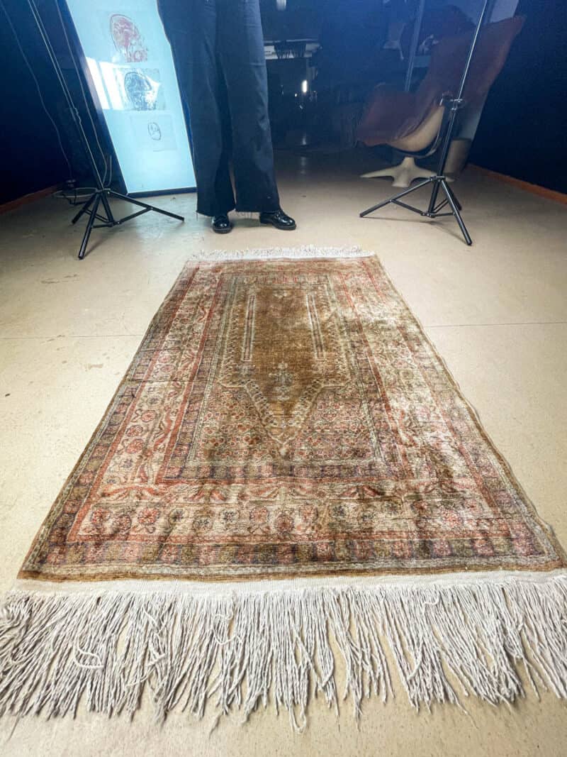 silkkimatto elegantti puoliantiikki kayseri 128 x 89 cm