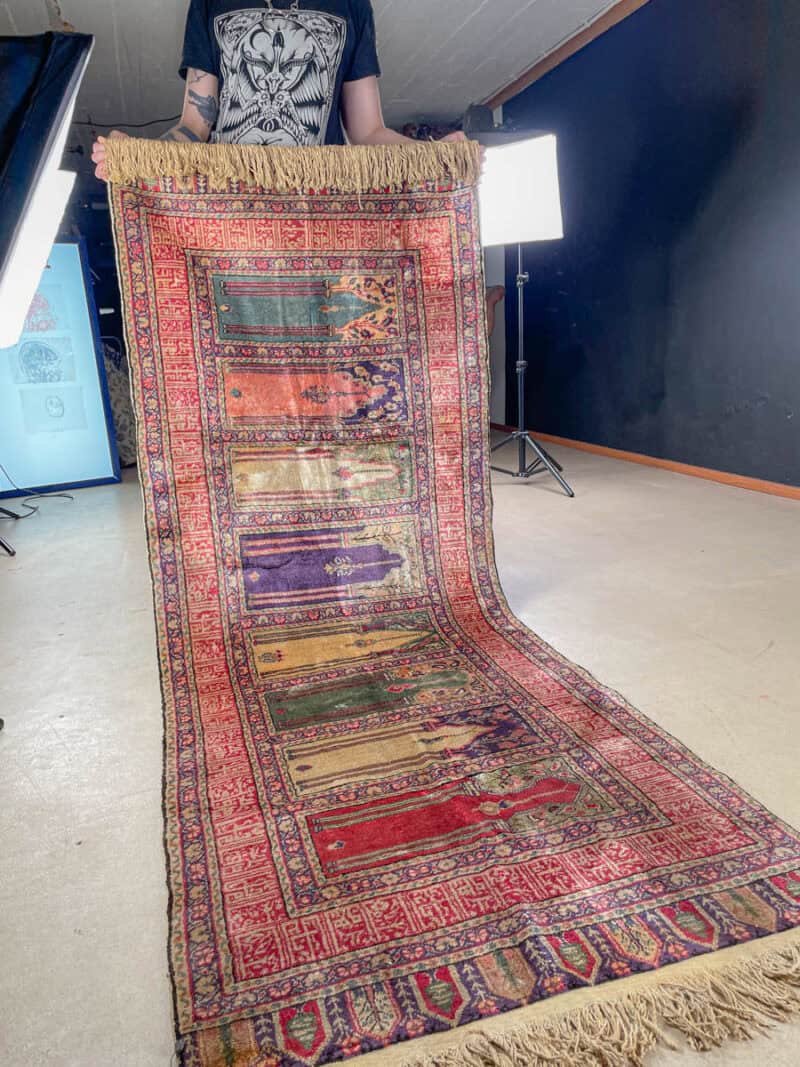 silkkimatto elegantti puoliantiikki kayseri 220 x 83