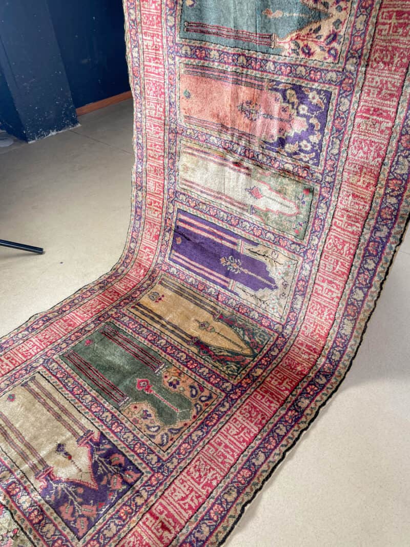 silkkimatto puoliantiikki kayseri käytävämatto 220 x 83 cm