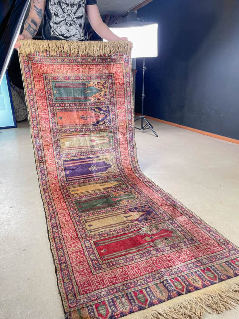 silkkimatto elegantti puoliantiikki kayseri 220 x 83