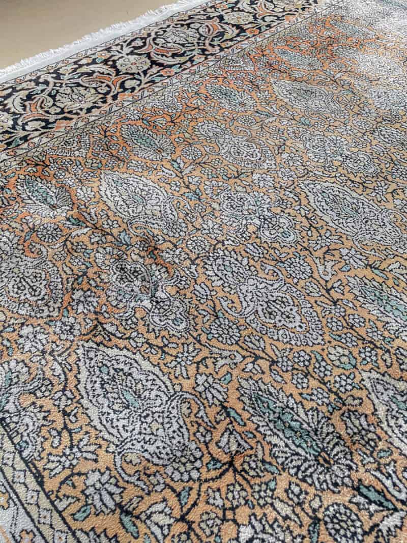 silkkimatto vaaleanpunainen puutarha ghom 147 x 91 cm (kopio)