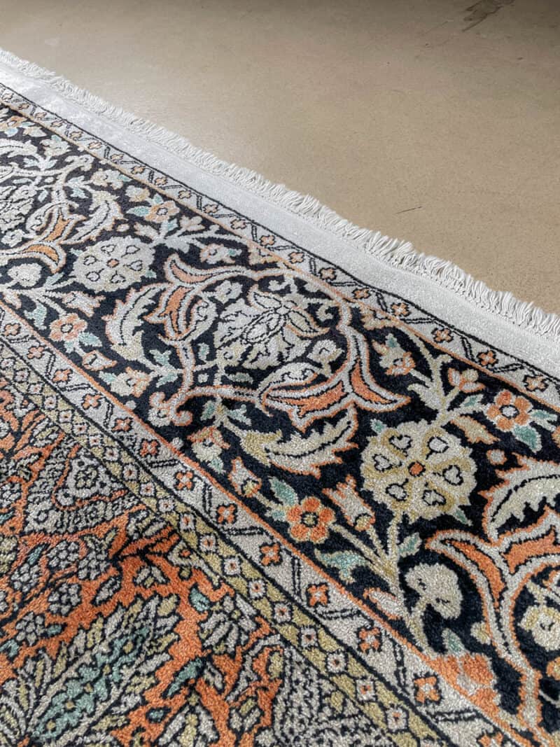 silkkimatto vaaleanpunainen puutarha ghom 147 x 91 cm (kopio)