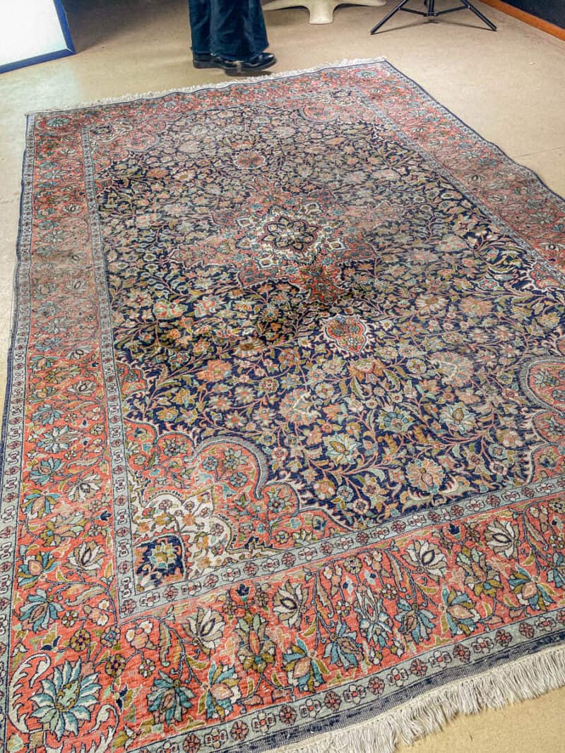 silkkimatto harmoninen ghom 1970 luvulta 333 x 241 cm (kopio)