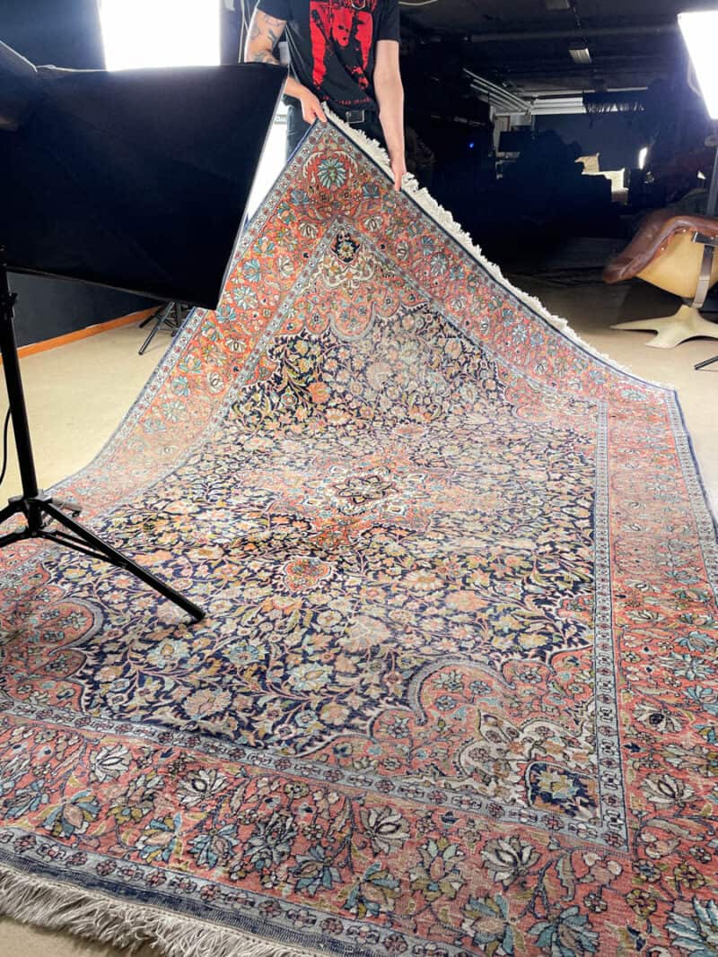 silkkimatto tyrmäävä perinteinen ghom 280 x 185 cm
