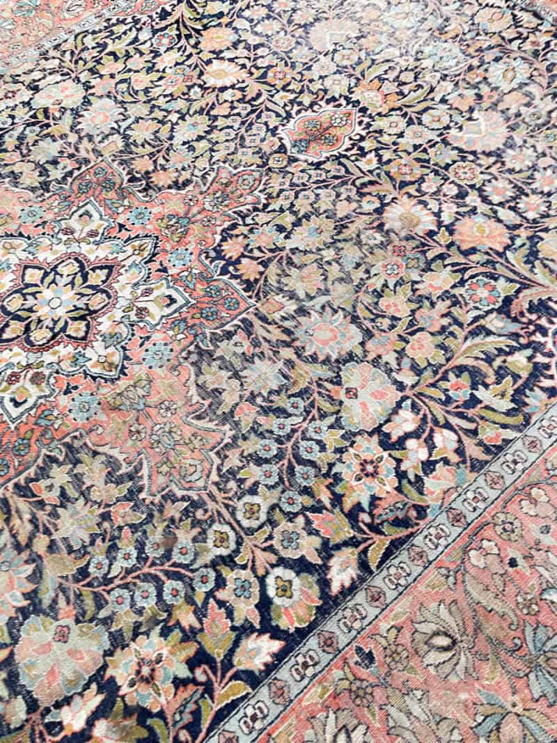 silkkimatto tyrmäävä perinteinen ghom 280 x 185 cm