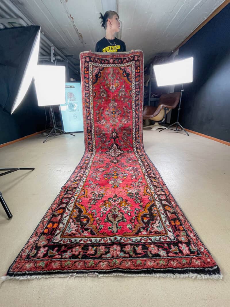 upea kukkais sarouk käytävämatto – 278 x 85 cm (kopio)