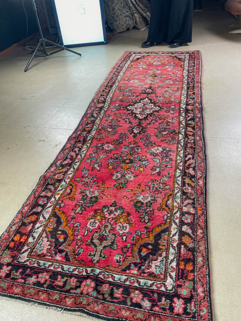 upea kukkais sarouk käytävämatto – 278 x 85 cm (kopio)
