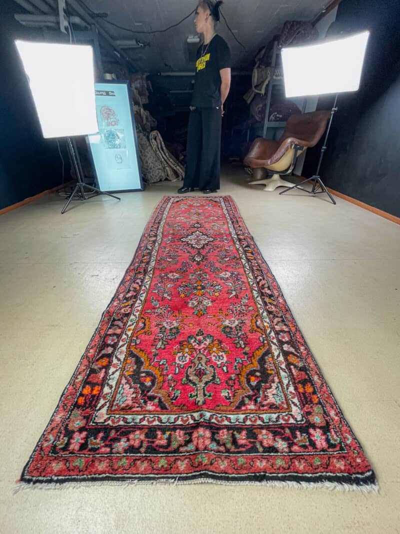 upea kukkais sarouk käytävämatto – 278 x 85 cm (kopio)