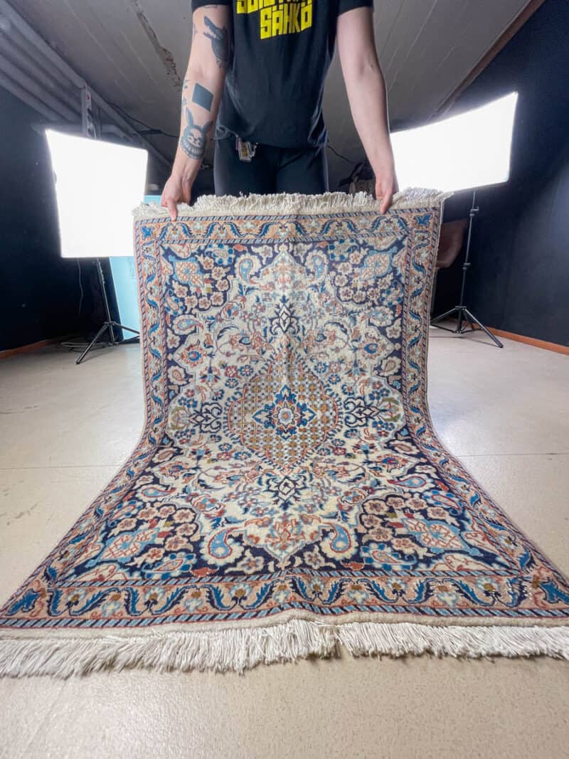 elegantti nain silkillä 130 x 95 cm