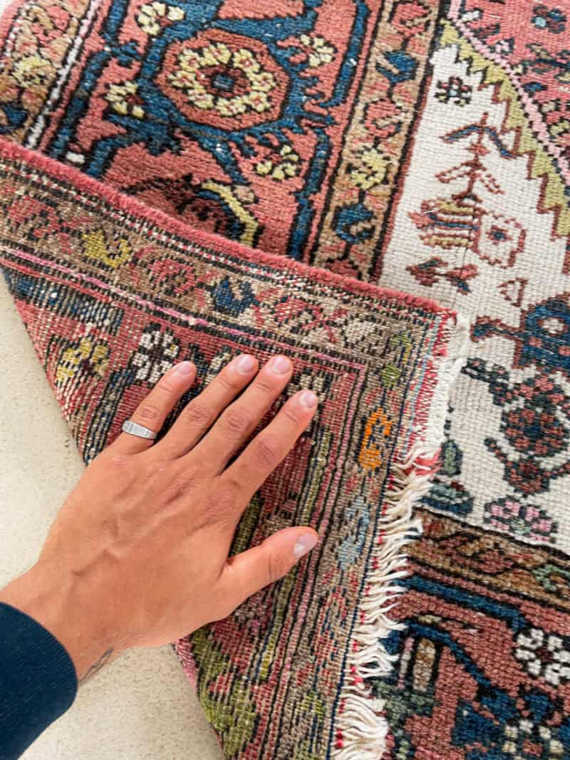 harvinainen vaalea vintage hamadan 197 x 119 cm (kopio)