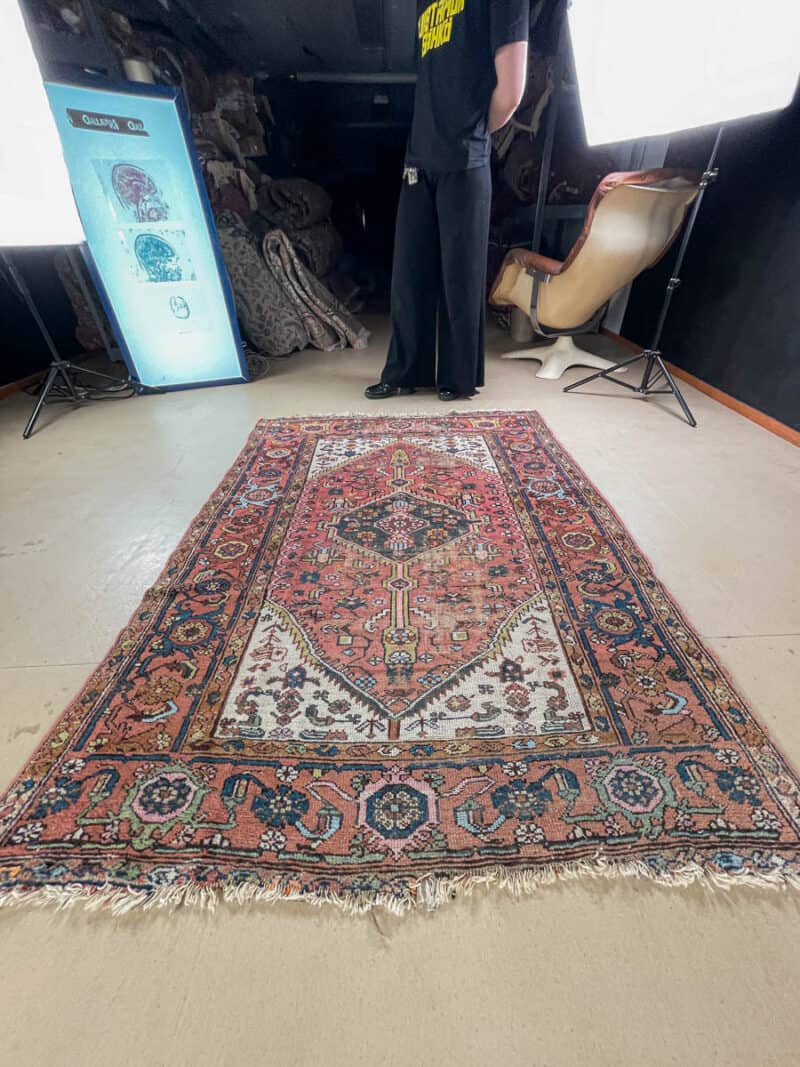 harvinainen vaalea vintage hamadan 197 x 119 cm (kopio)