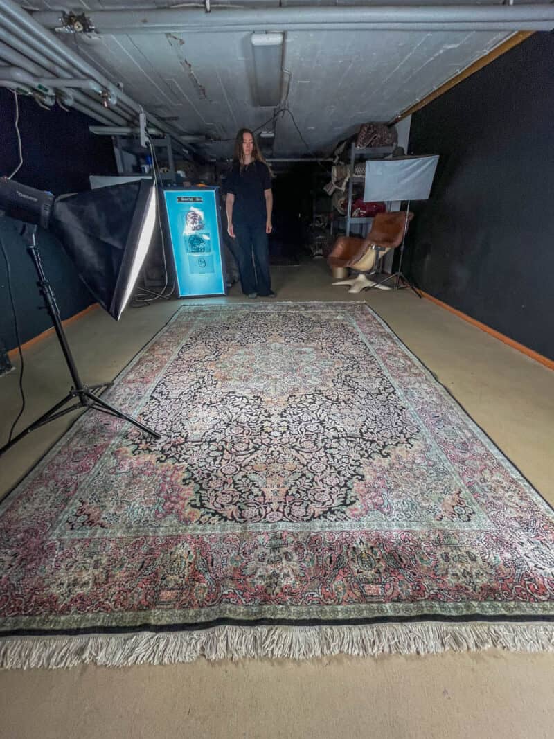 silkkimatto pastellinen paratiisi ghom 310 x 210 cm