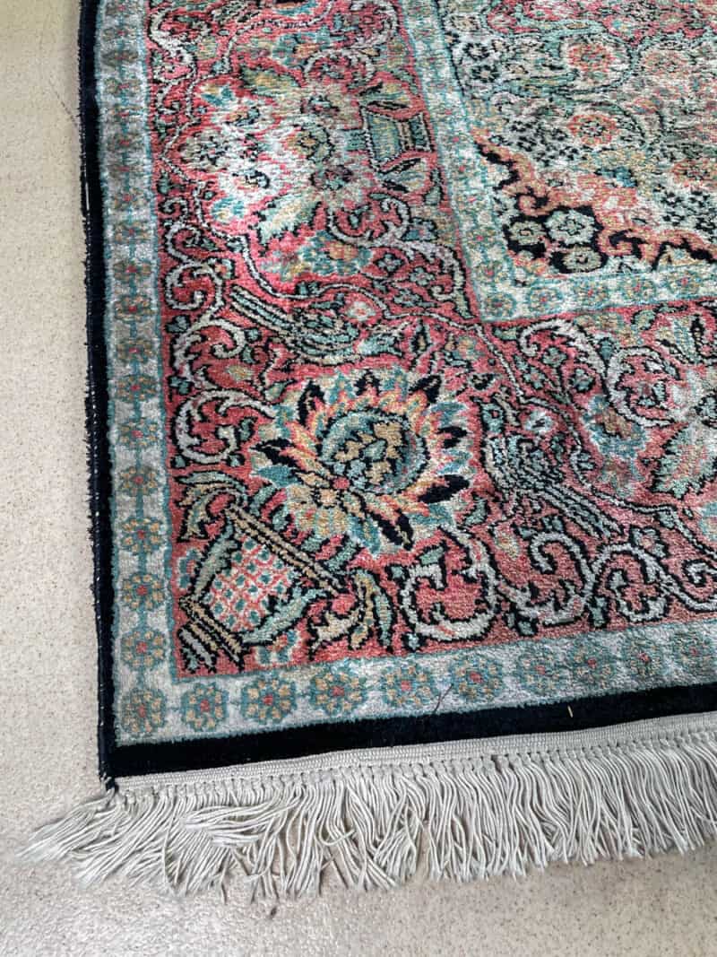 silkkimatto pastellinen paratiisi ghom 310 x 210 cm