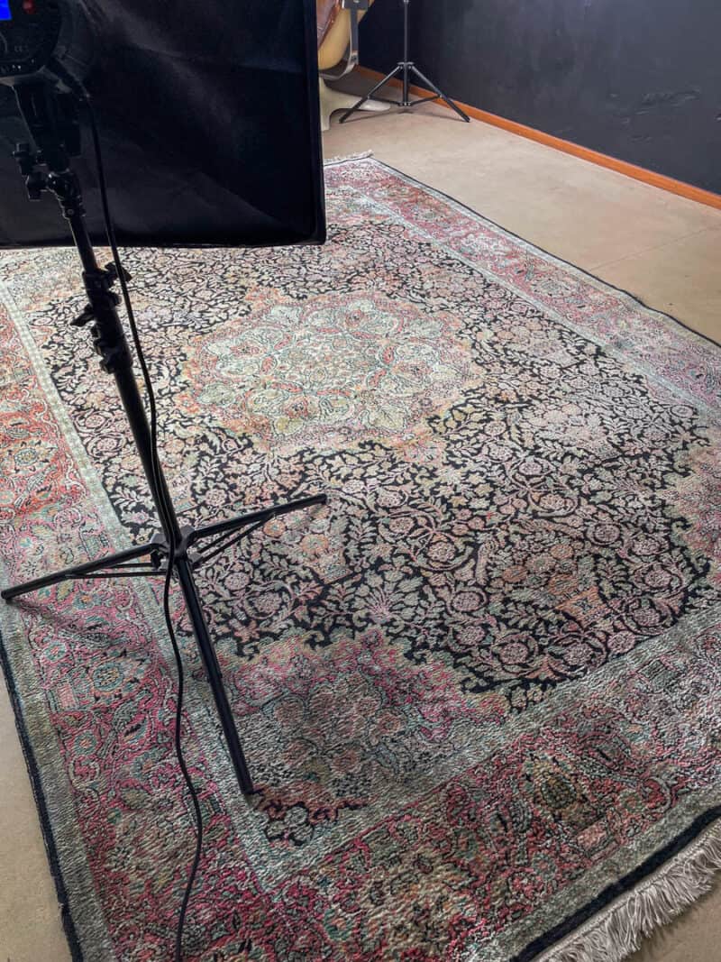 silkkimatto pastellinen paratiisi ghom 310 x 210 cm