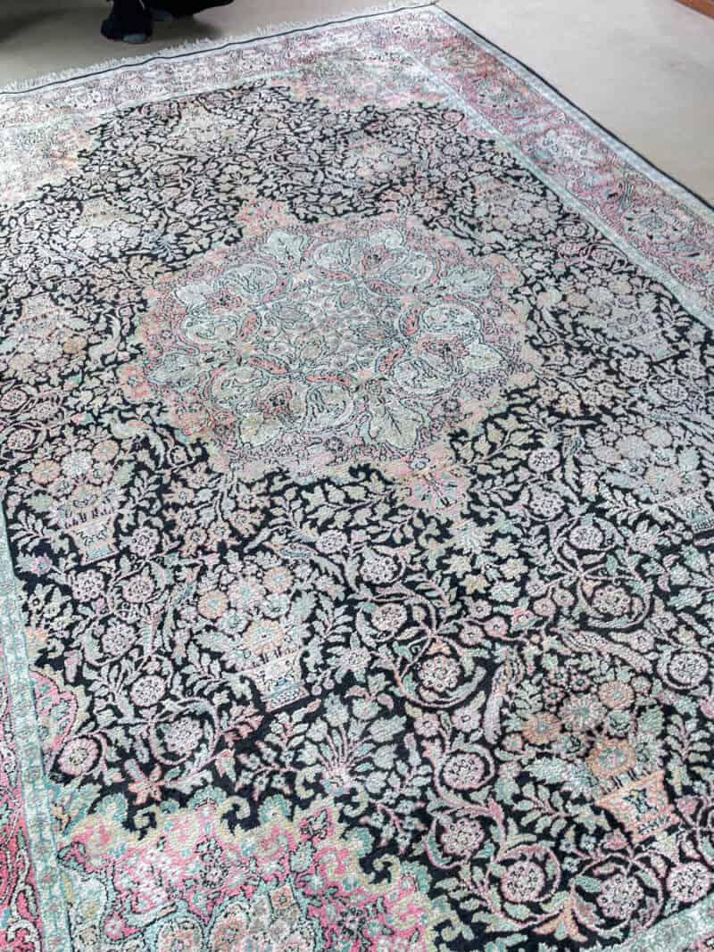 silkkimatto pastellinen paratiisi ghom 310 x 210 cm