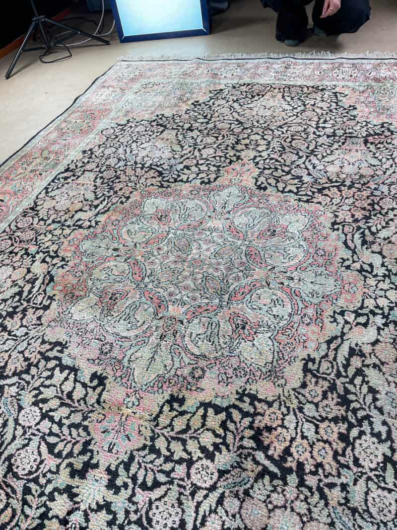 silkkimatto pastellinen paratiisi ghom 310 x 210 cm