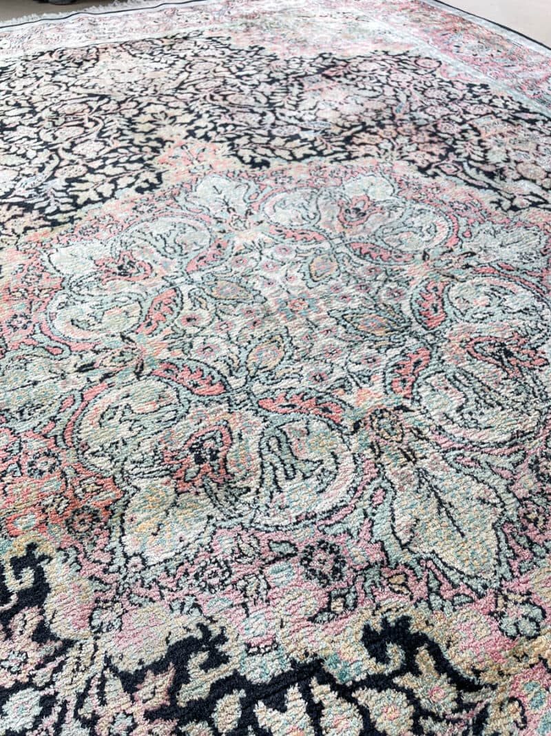 silkkimatto pastellinen paratiisi ghom 310 x 210 cm