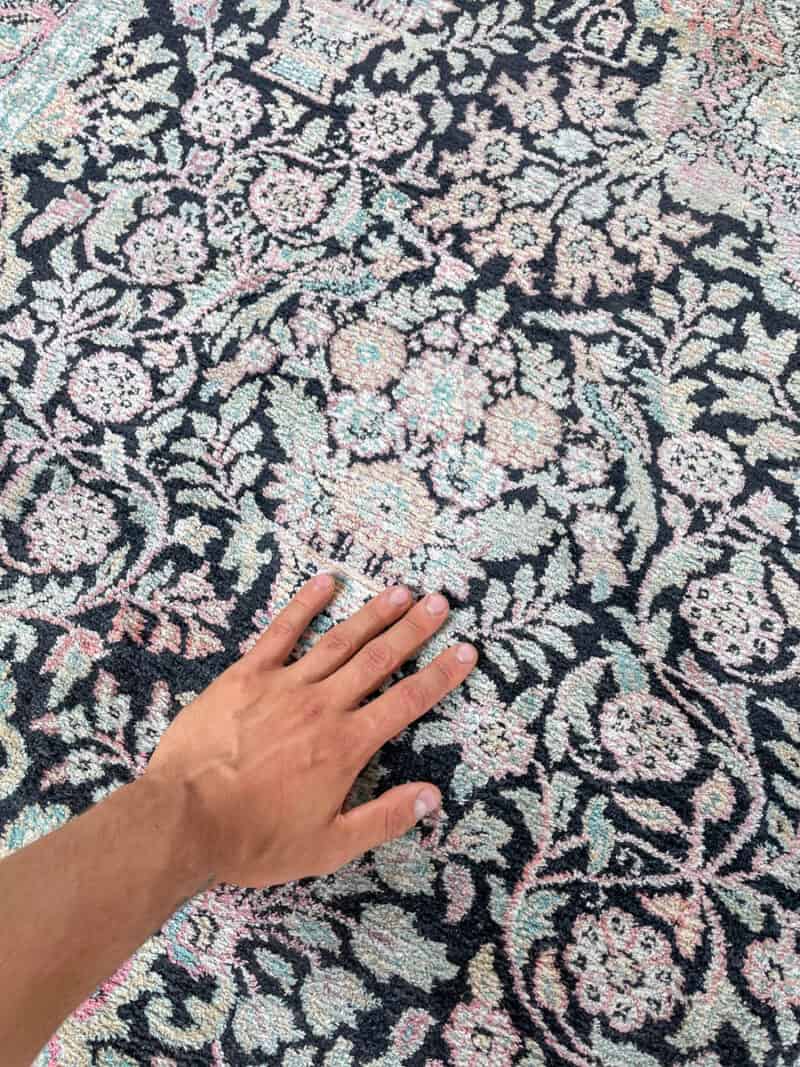 silkkimatto pastellinen paratiisi ghom 310 x 210 cm