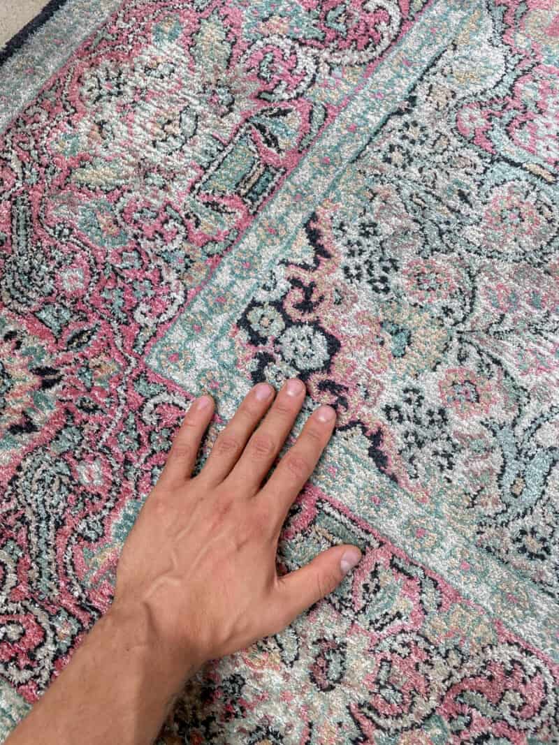 silkkimatto pastellinen paratiisi ghom 310 x 210 cm