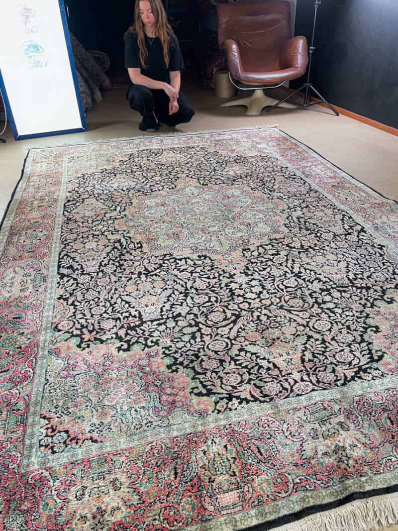 silkkimatto pastellinen paratiisi ghom 310 x 210 cm