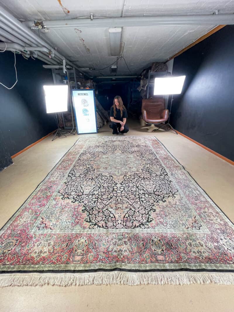 silkkimatto pastellinen paratiisi ghom 310 x 210 cm
