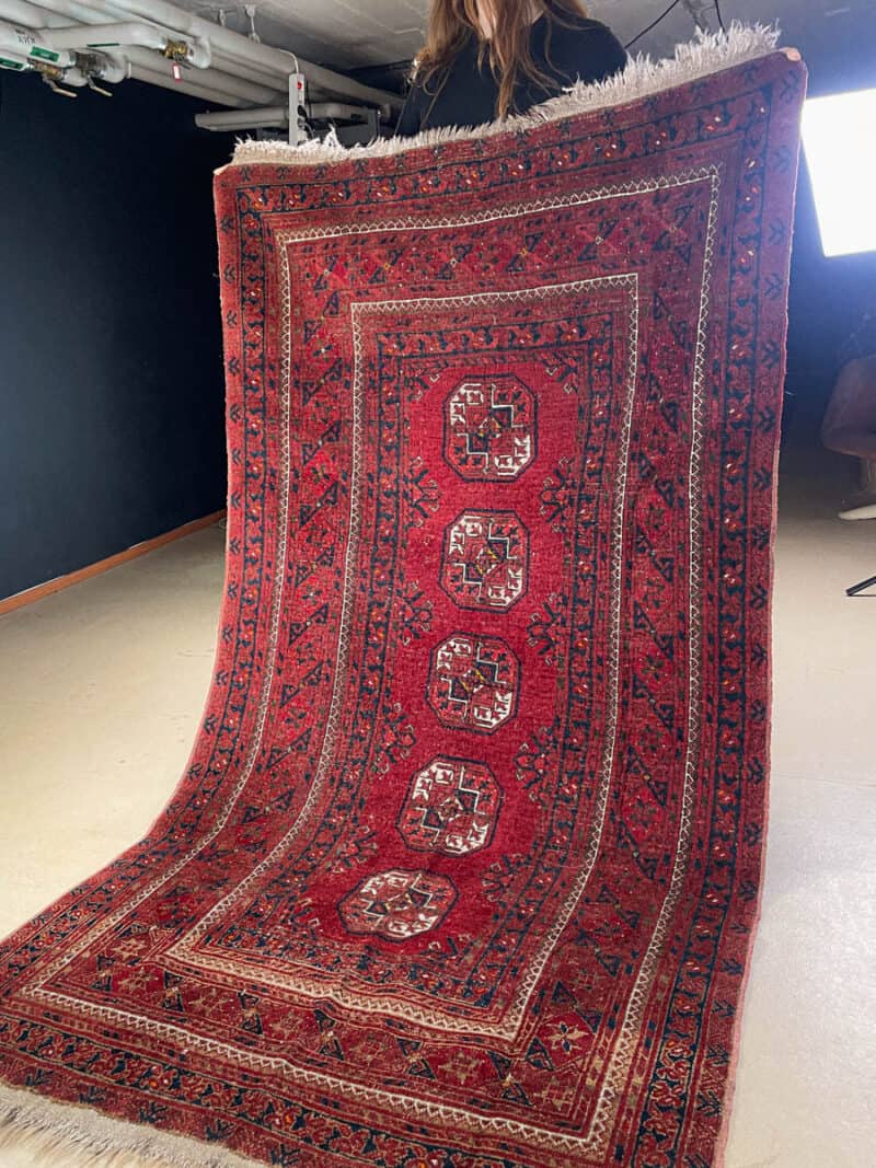 perinteinen afgaanimatto 1960 luvulta 217 x 120 cm