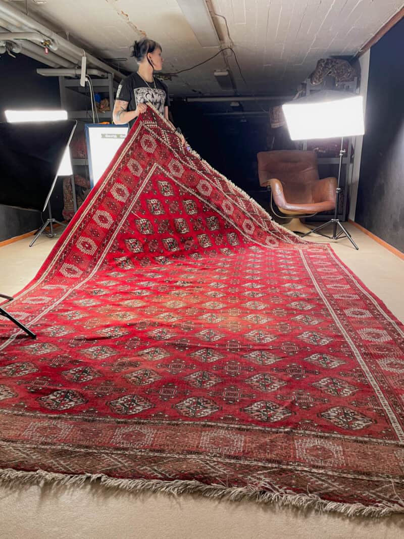 perinteinen vintage yomut 345 x 235 cm