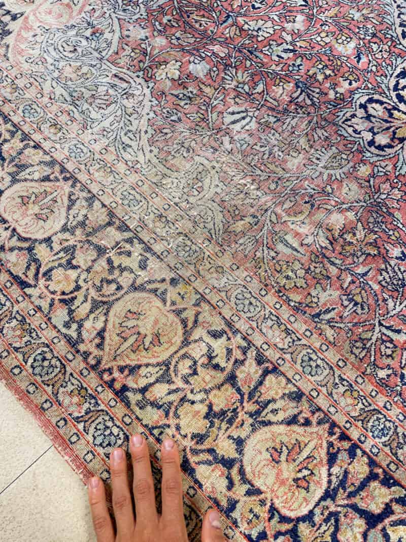 silkkimatto rauhallisen pastellinen ghom 275 x 185 cm