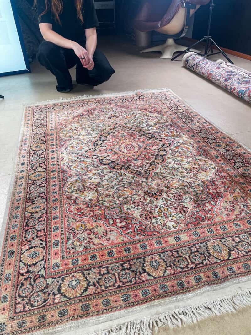 silkkimatto harmonisen elegantti kasmir 171 x 117 cm