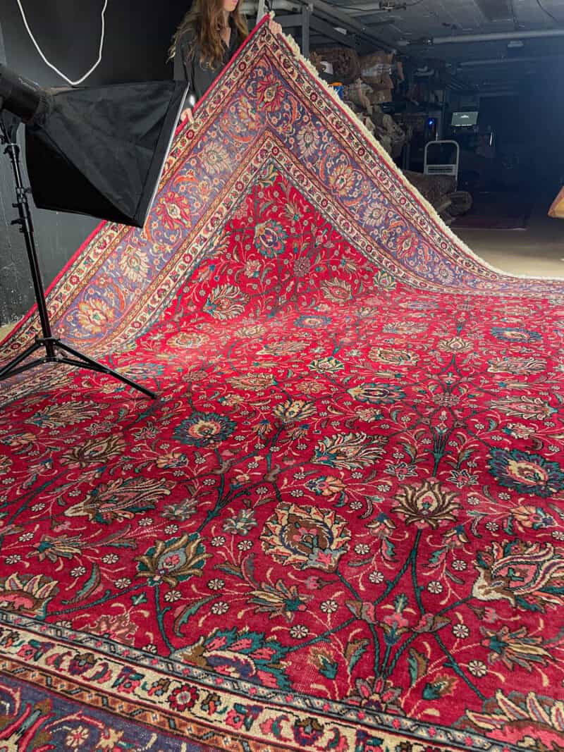 soinnukas palatsikokoinen vintage tabriz  410 x 195 cm