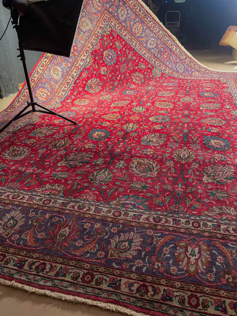 soinnukas palatsikokoinen vintage tabriz  410 x 195 cm
