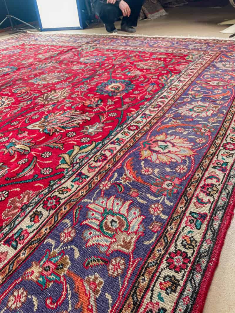 soinnukas palatsikokoinen vintage tabriz  410 x 195 cm
