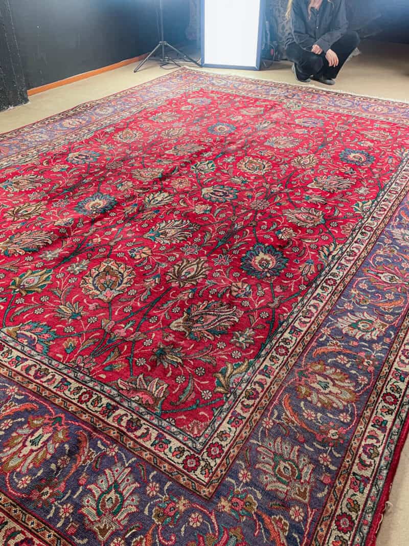 soinnukas palatsikokoinen vintage tabriz  410 x 195 cm