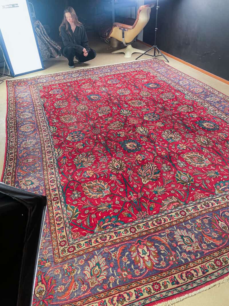 soinnukas palatsikokoinen vintage tabriz  410 x 195 cm