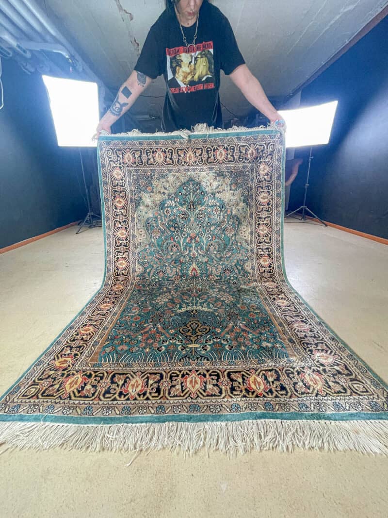 silkkimatto henkeäsalpaava elämänpuu ghom 220 x 126 cm (kopio)