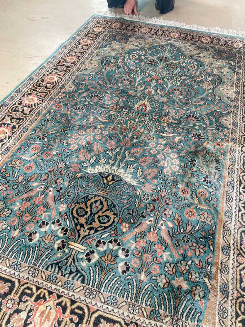 silkkimatto henkeäsalpaava elämänpuu ghom 220 x 126 cm (kopio)