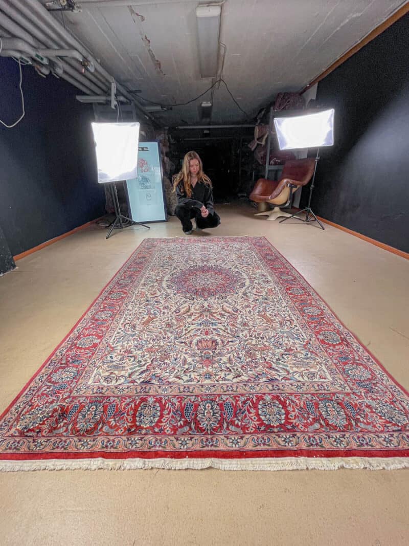 Henkeäsalpaava metsästys-Isfahan - 250 x 150 cm