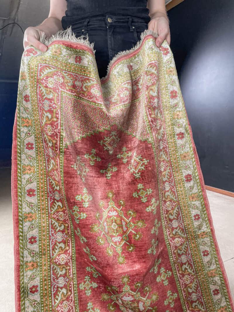 silkkimatto levollinen puoliantiikki hereke 140 x 73 cm