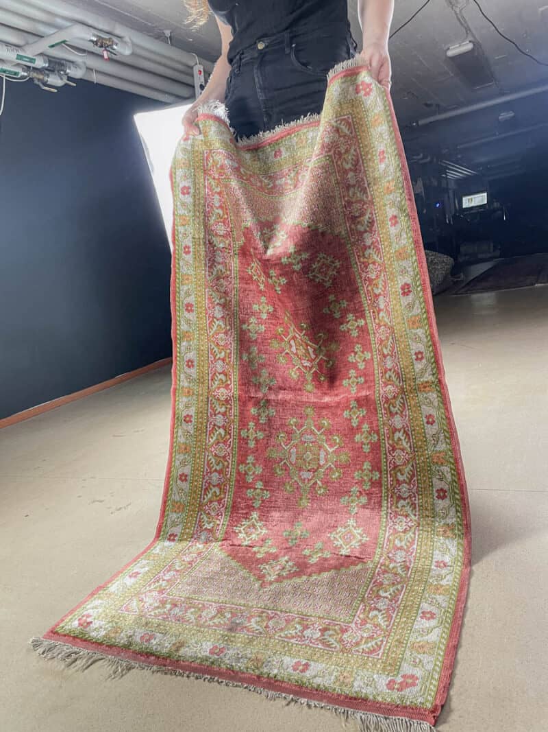 silkkimatto levollinen puoliantiikki hereke 140 x 73 cm