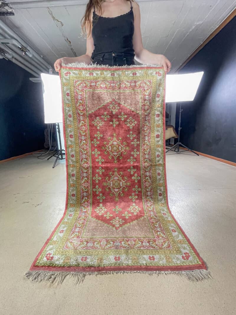 silkkimatto levollinen puoliantiikki hereke 140 x 73 cm