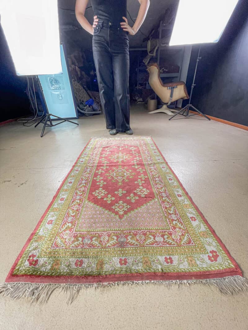 silkkimatto levollinen puoliantiikki hereke 140 x 73 cm