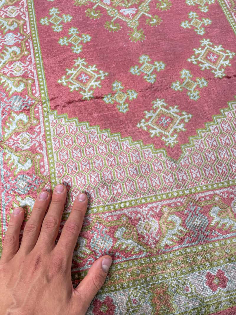 silkkimatto levollinen puoliantiikki hereke 140 x 73 cm