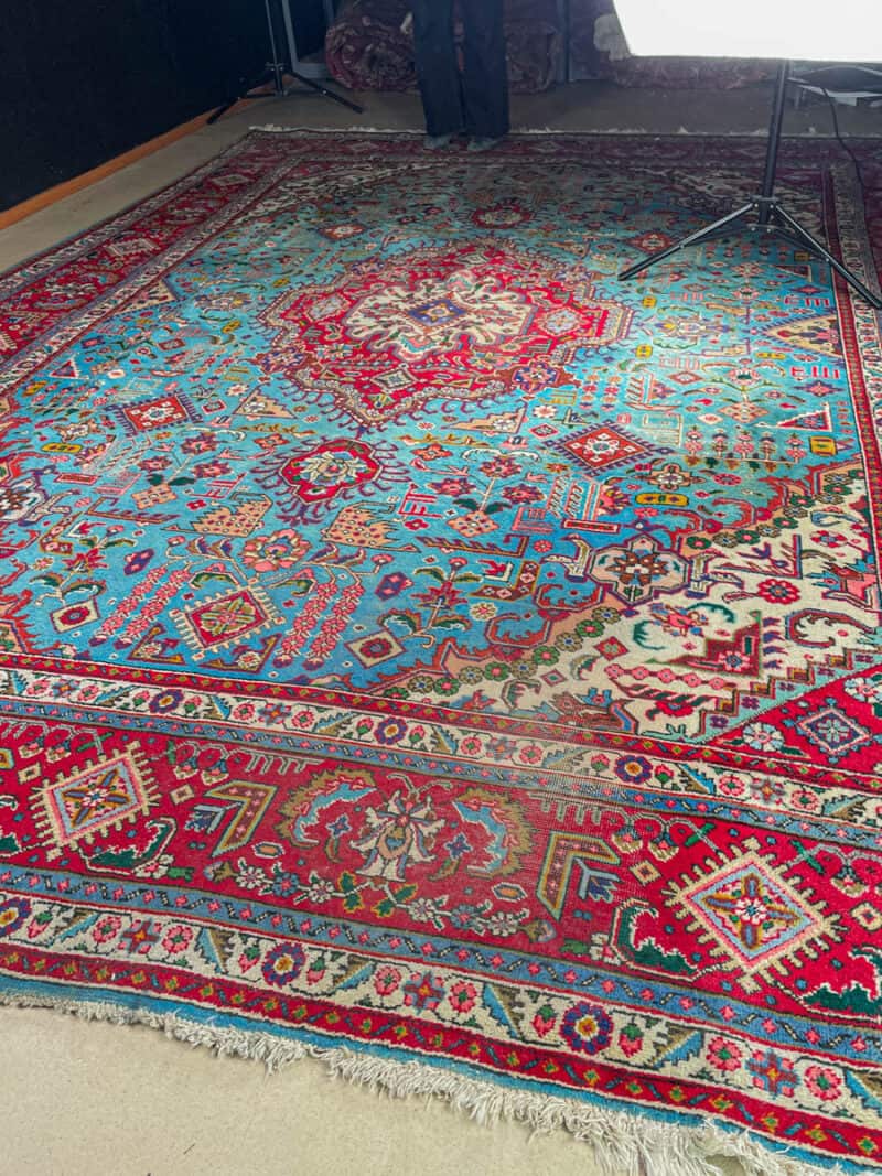 häikäisevä palatsikokoinen vintage tabriz  400 x 290 cm
