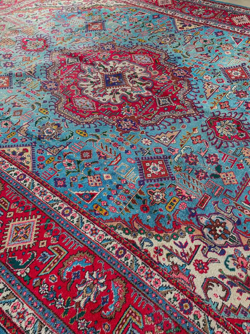 häikäisevä palatsikokoinen vintage tabriz  400 x 290 cm