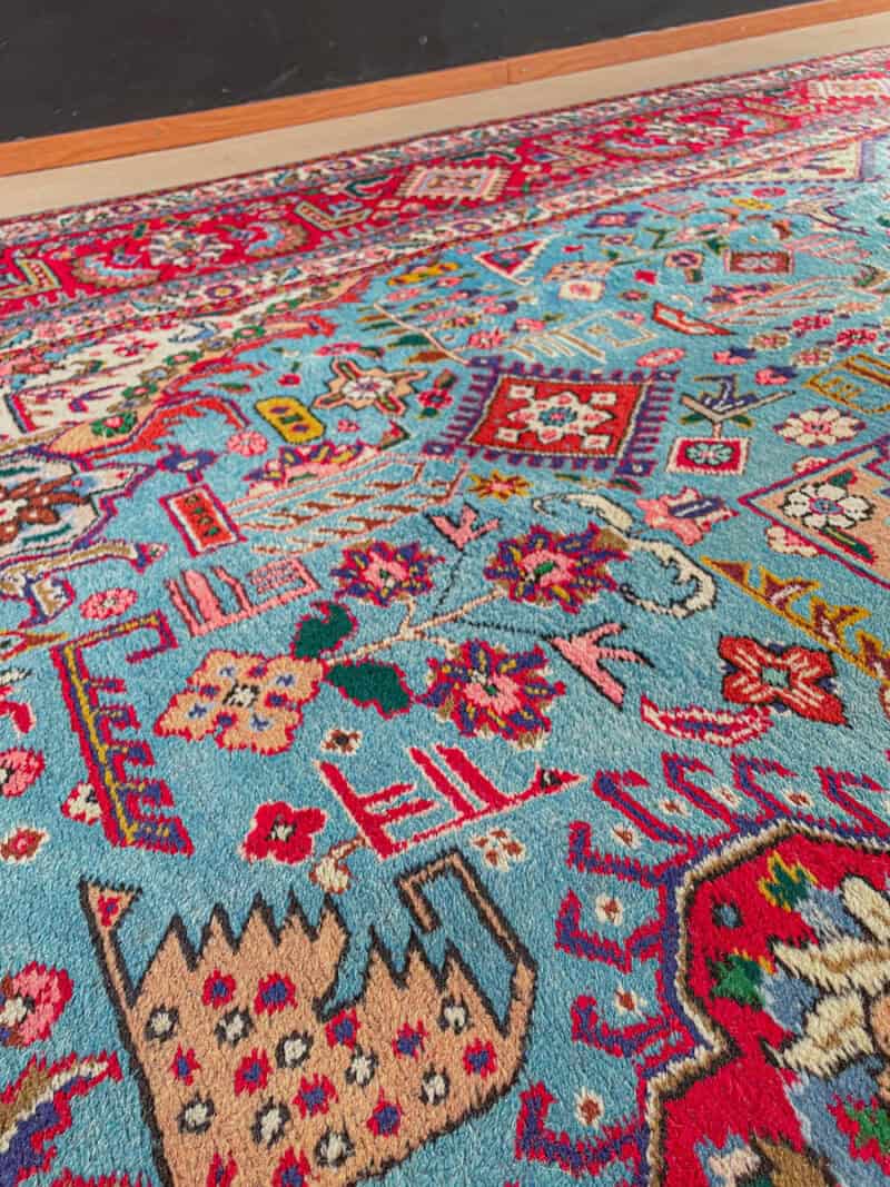 häikäisevä palatsikokoinen vintage tabriz  400 x 290 cm